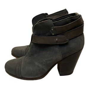 Rag & Bone Harrow Gray Nubuck Ankle Boots